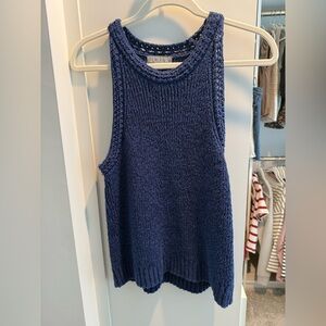 J. Crew Navy Sleeveless Knit Top